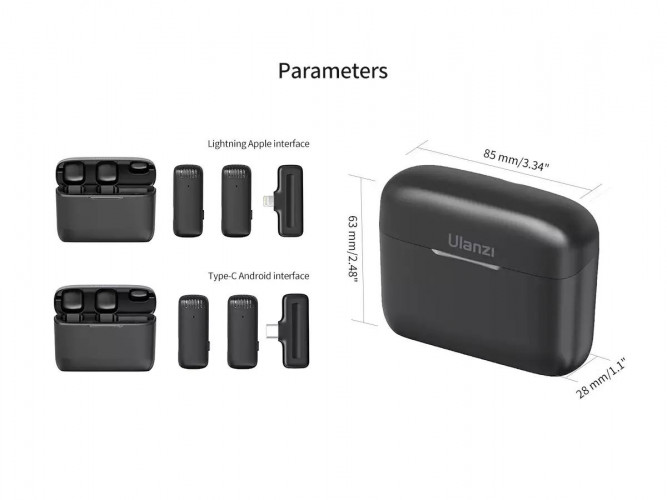 Микрофонная радиосистема Ulanzi J12 (Lightning) Apple