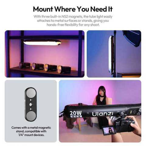 Видеосвет надувной Ulanzi UA20C 20W Air Tube RGB