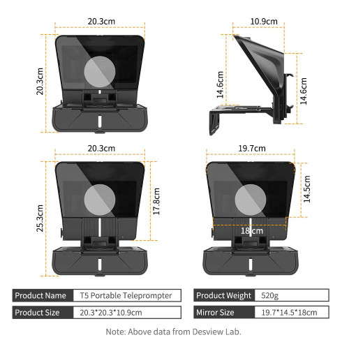 Телесуфлёр Desview T5