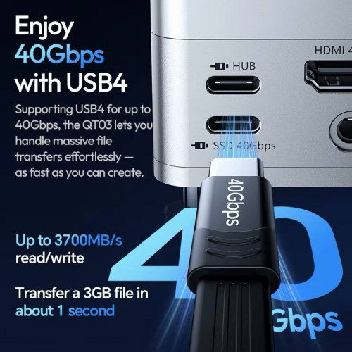 Док-станция Ulanzi QT03 со встроенным SSD-кейсом