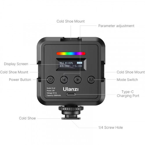 Осветитель Ulanzi VL61 RGB