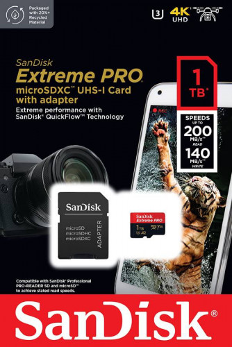 Карта памяти SanDisk extreme Pro 1TБ