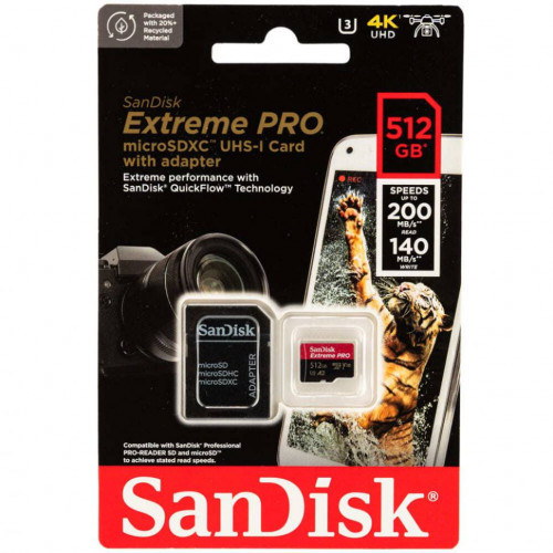 Карта памяти SanDisk extreme pro 512ГБ