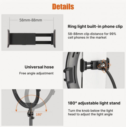 Кольцевая лампа Ulanzi VIJIM K15 RGB