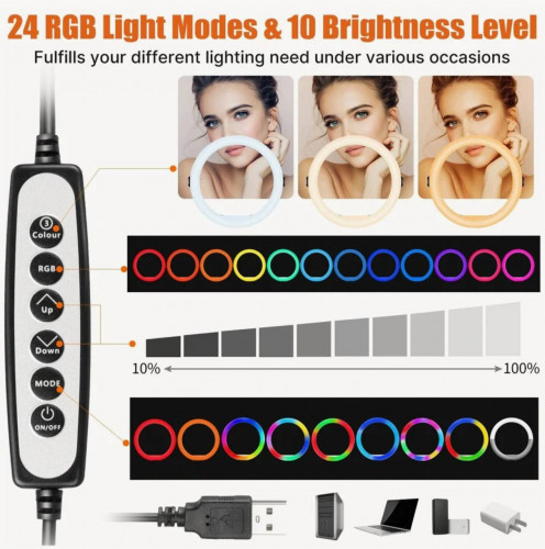 Кольцевая лампа Ulanzi VIJIM K15 RGB