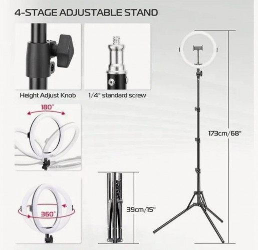 Кольцевая лампа Ulanzi VIJIM K15 RGB
