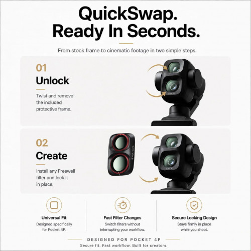 Набор фильтров Freewell Standard для DJI Pocket 4P