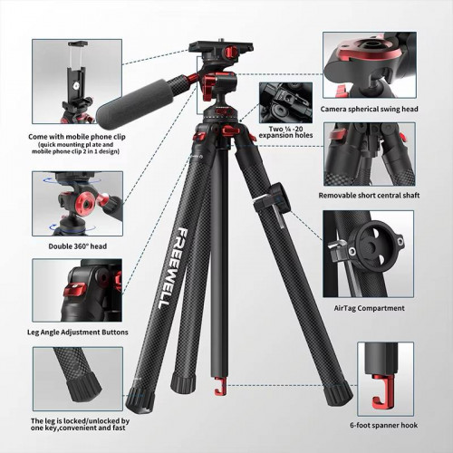 Штатив Freewell The Real Travel Tripod FW-T1