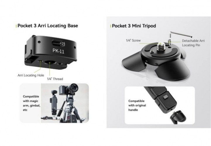 Настольная тренога Ulanzi PK-08 для DJI Pocket 3
