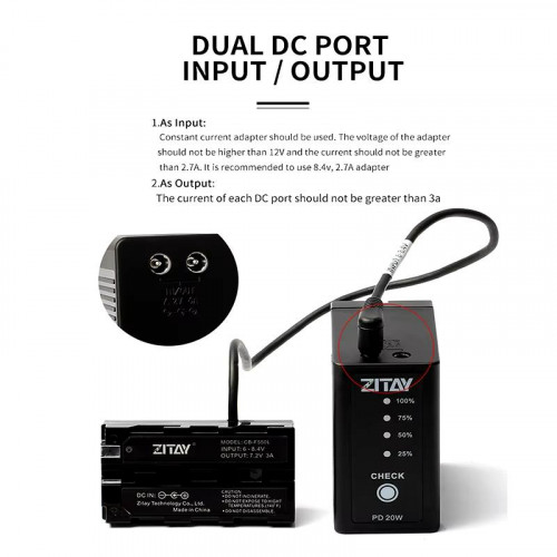 Аккумулятор Zitay типа Sony NP-F970 10500мАч