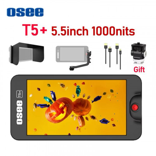 Накамерный монитор 5.5" OSEE T5+ 1000nits 4K HDMI