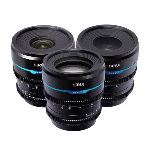 Комплект объективов Sirui Nightwalker 24/35/55mm T1.2 S35 E-mount