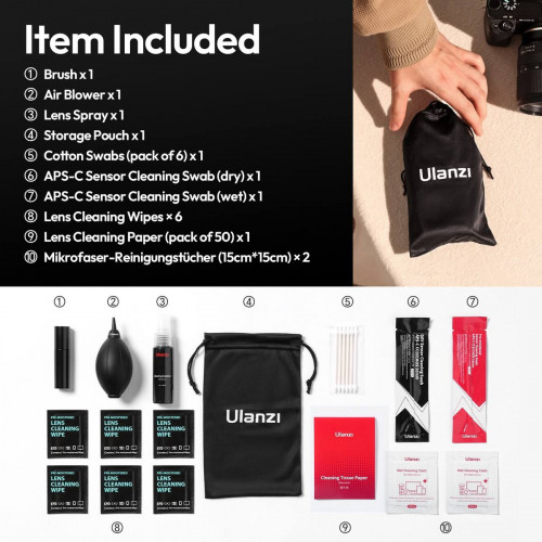 Ulanzi CO72 10-in-1 Camera Cleaning Kit
