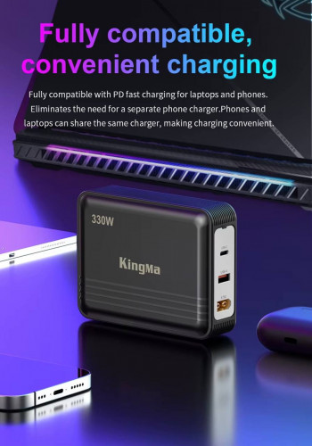 Сетевой адаптер KingMa KM-PD330 GaN 330BT