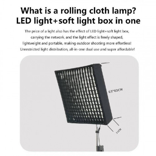 Гибкий видеосвет zsyb JB-200X 200W 3200K-5600K