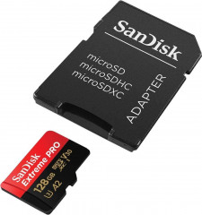 Карта памяти SanDisk Extreme pro micro sd  128ГБ