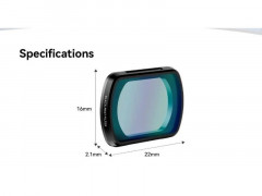 Фильтры для Osmo Pocket 3 Ulanzi PK-01 Black mist