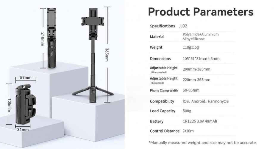 Компактный трипод - рукоятка Ulanzi JJ02 Extendabl