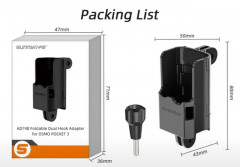 Складной бинауральный расширительный адаптер для Dji Osmo