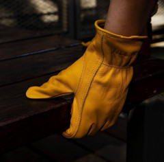 OPENMOON Flex Grip Leather Work Gloves