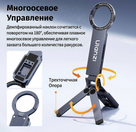 Корпус SSD накопителя с подставкой для телефона Ulanzi MA58 MagLock