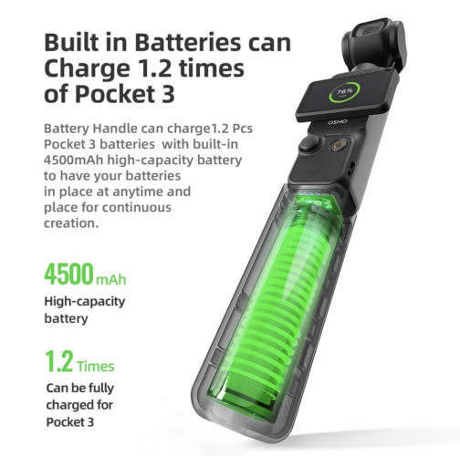 Ручка аккумулятор aMagisn для DJI Osmo Pocket 3