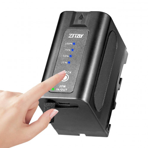 Аккумулятор Zitay типа Sony NP-F750 6400мАч USB-C