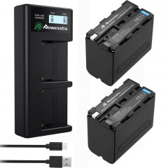 2 Аккумулятора Powerextra NP-F970 + Зарядное устройство